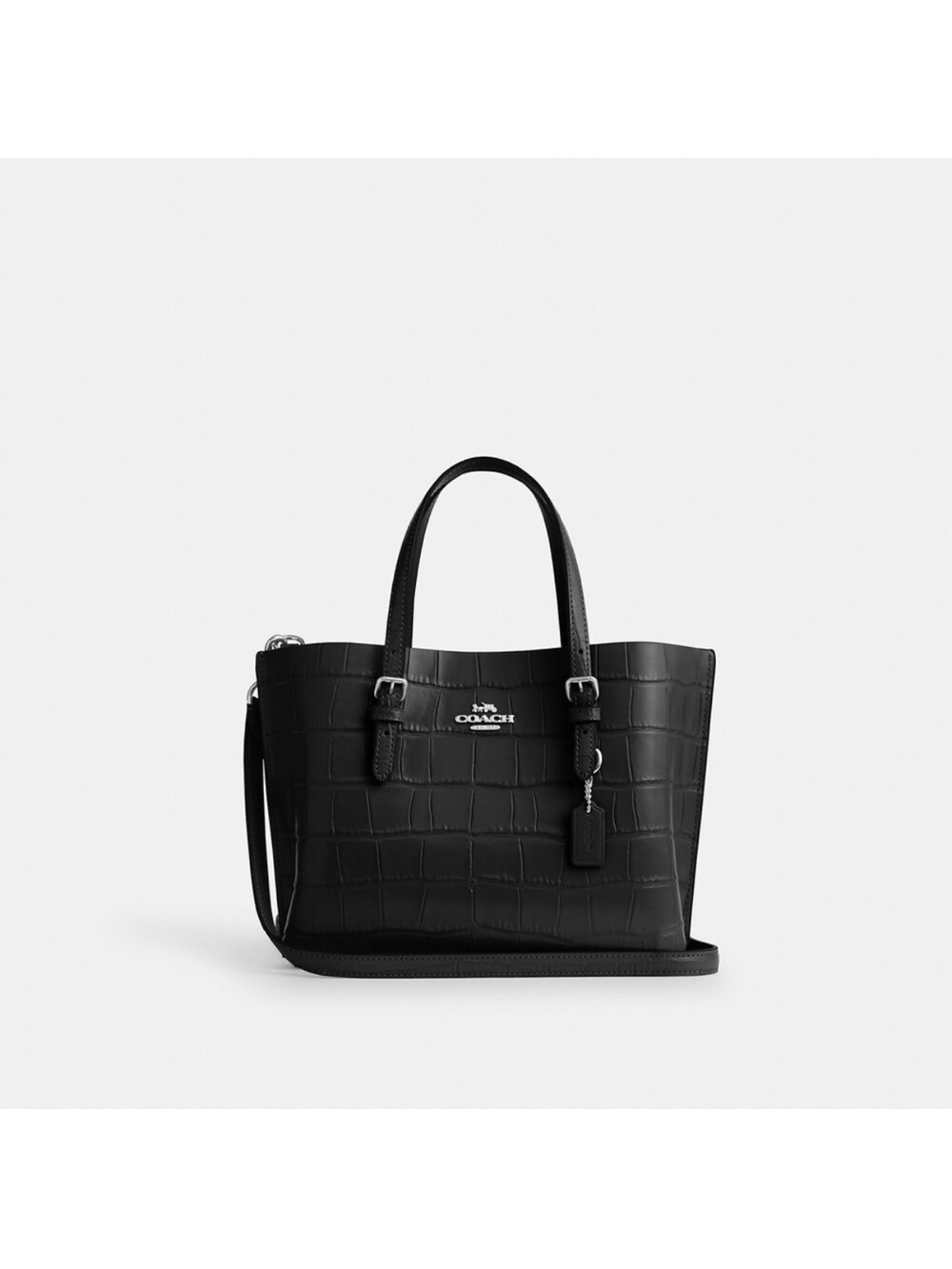 Coach Black Croc Mollie Tote - never used